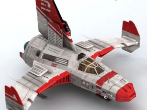 spaceship 4 3D Model