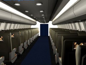 interior plane Modello 3D