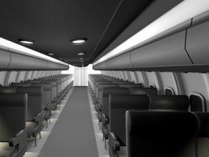 interior plane Modello 3D