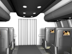 interior plane Modello 3D