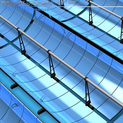 solar thermodynamic panels 3D Модель .c4d .max .obj .3ds .fbx .stl .blend 