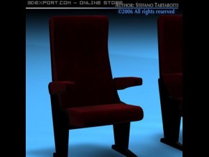 theatre seats 3D Модель