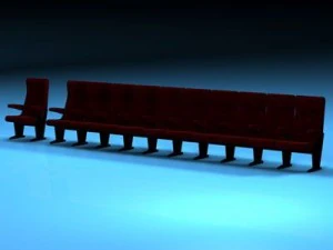 theatre seats 3D Model