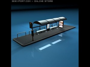 bus stop1 Model 3D