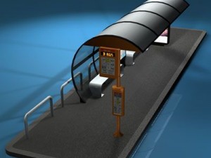bus stop1 Model 3D