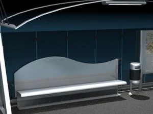 halte bus3 Model 3D