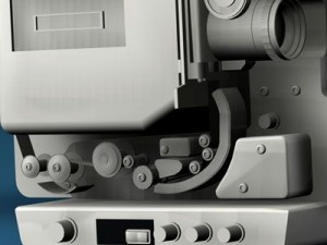 film projector Modelo 3D
