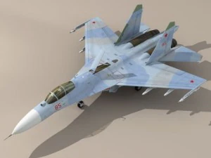 su27 flanker camo2 3D Model