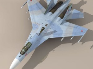 su27 flanker camo2 Modello 3D