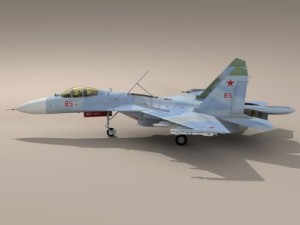 su27 flanker camo2 Modello 3D