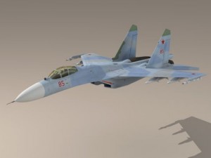 su27 flanker camo2 Modello 3D