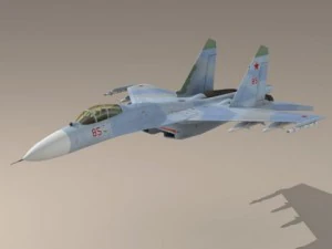 su27 flanker camo2 3D Model