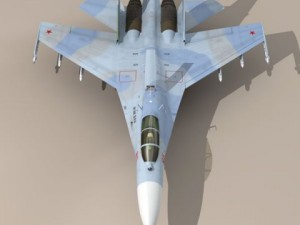 su27 flanker camo2 Modello 3D