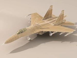 su27 flanker camo2 3D Model