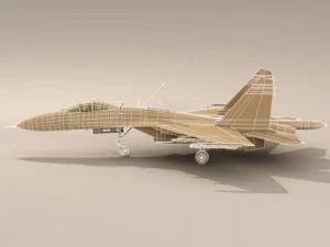 su27 flanker camo2 3D Model