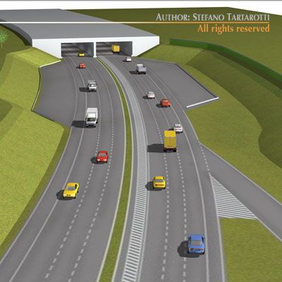 highway scene 3D Model .c4d .max .obj .3ds .fbx .stl .blend 