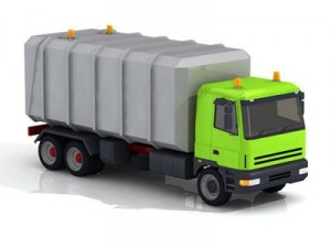 garbage truck Modelo 3D