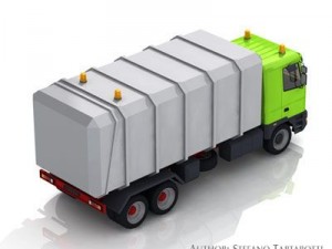 garbage truck Modelo 3D