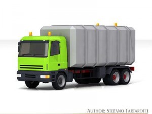 garbage truck Modelo 3D