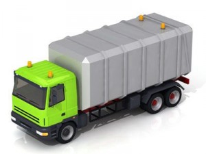 garbage truck Modelo 3D