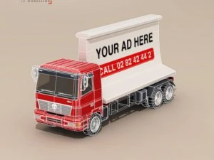 ad truck 3D Model