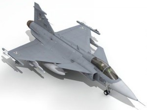 jas 39 hungarian 3D Model