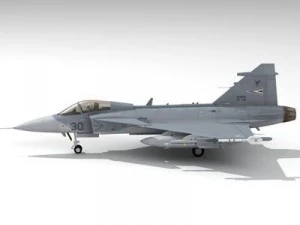 jas 39 h&uacute;ngaro Modelo 3D