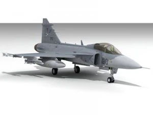 jas 39 h&uacute;ngaro Modelo 3D
