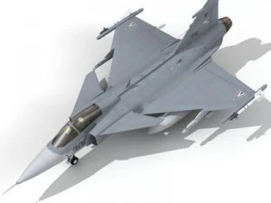 jas 39 h&uacute;ngaro Modelo 3D