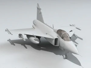 jas 39 h&uacute;ngaro Modelo 3D