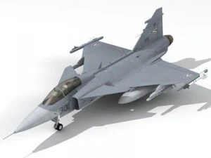jas 39 h&uacute;ngaro Modelo 3D