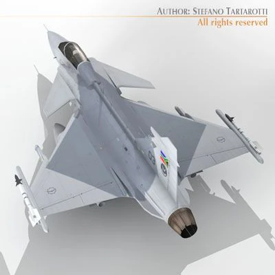 jas 39 south african 3D Model .c4d .max .obj .3ds .fbx .stl .blend