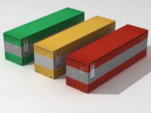 cargo containers 3Dモデル