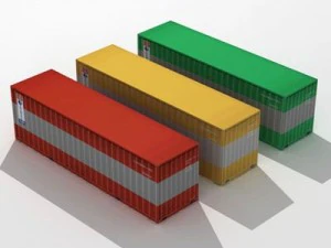 cont&ecirc;ineres de carga Modelo 3D