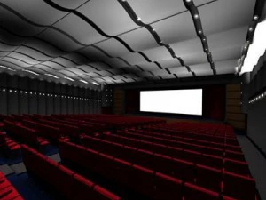 movie theatre 2 3D Model