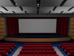 movie theatre 2 3D Model