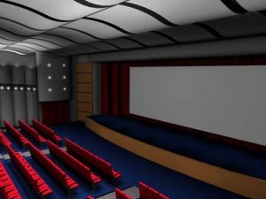 movie theatre 2 3D Model