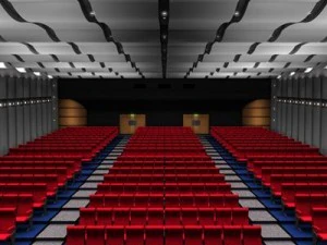 movie theatre 2 3D Model