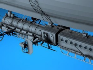 j. verne flying train 3D Model