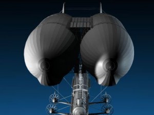 j. verne flying train 3D Model
