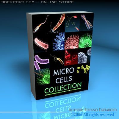 micro cells models collection Model 3D .c4d .max .obj .3ds .fbx .stl .blend 