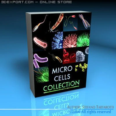 micro cells models collection 3D Model .c4d .max .obj .3ds .fbx .stl .blend 