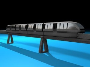 monorail train Modello 3D
