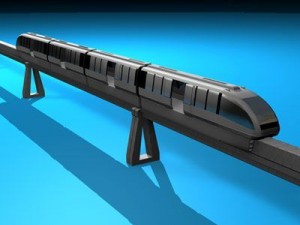 monorail train Modello 3D