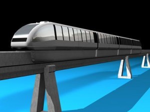 monorail train Modello 3D