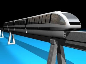 monorail train Modello 3D
