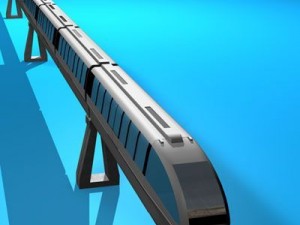 monorail train Modello 3D