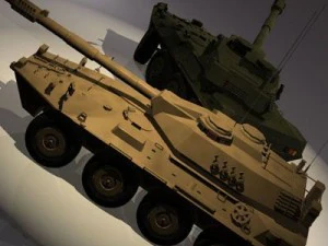 centauro b1 tank destroyer 3D Model