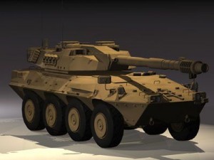 centauro b1 tank destroyer Modèle 3D