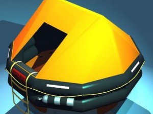 rescue liferaft Modelo 3D